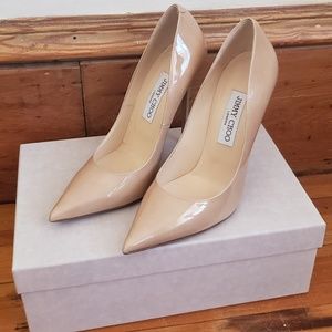 Jimmy Choo Anouk nude pumps